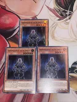 YUGIOH GRANDMASTER OF THE SIX SAMURAI SPWA-EN009 1ST SUPER X3 (NM) - Image 1