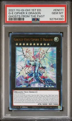 Galaxy-Eyes Cipher x Dragon 1st Edition GFTP EN011 - PSA 10 - 2021 Yu-Gi-Oh! - Image 1
