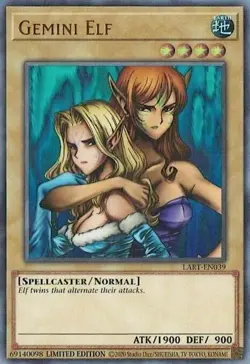 Yu-Gi-Oh! Gemini Elf LART-EN039 Ultra Rare Lost Art - Image 1