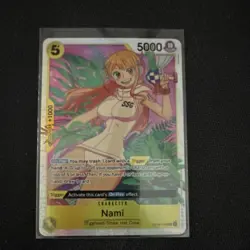 One Piece Nami Two Legends OP08-106 Foil Super Rare Character Card English - Image 1
