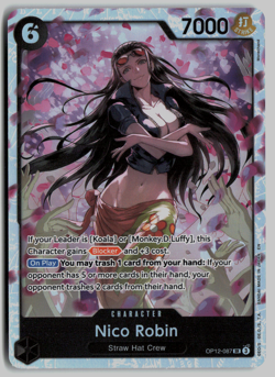 (x4) One Piece TCG Nico Robin OP12-087 SR NM Legacy of the Master PLAYSET - Image 1