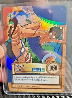 BANDAI One Piece Hyper Battle MONKEY D LUFFY HOLO FOIL 1ST TCG CCG FOR IP C398 - Image 1
