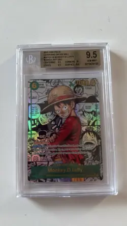 🔥BGS 9.5 Monkey.D.Luffy (Manga Art Sec) OP13-118 - Carrying On His Will Foil - Image 2