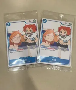 OP14 Pre Release Event Girl P-096 One Piece TCG English SEALED x2 - Image 1