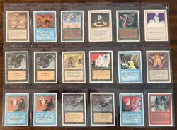 MTG MAGIC THE GATHERING VINTAGE REVISED CARD LOT - Image 1