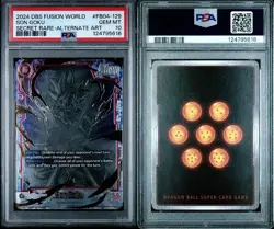 DBS Card Game Fusion World FB04-129 SON GOKU SECRET RARE-ALTERNATE ART - PSA 10 - Image 2