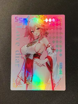 SSR-44 Yae Miko Genshin Impact Goddess Story TCG Holo Anime Card - Image 1