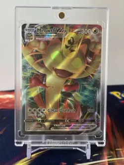 Pokemon Card Meowth VMAX SWSH005 SWSH Black Star Promo STANDARD SIZE NM - Image 1