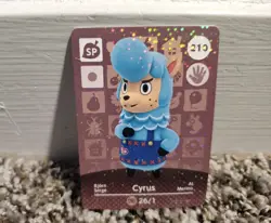 CYRUS # 210 Welcome To Animal Crossing New Leaf Horizons AMIIBO Card Series 3 - Image 1