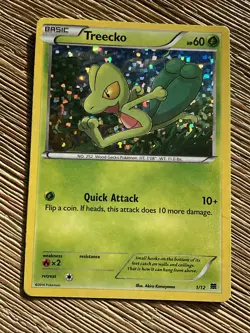 Pokemon TCG Treecko Card McDonald's Promo 2014, 1/12 Holo - Image 1