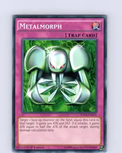 Yu-Gi-Oh TCG Metalmorph SDGR-EN031 1st Edition Regular Common Card NM - Image 1