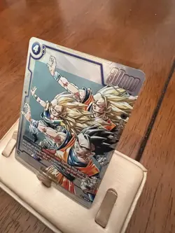 Dragon Ball Fusion World Card Gotenks SB02-022 Alt Art Gold Holofoil - Image 3