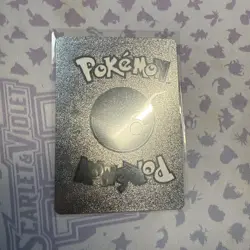 Pokemon Silver Foil Fan Art Eevee Sisters & Pikachu GX Vinyl Collector Card - Image 2