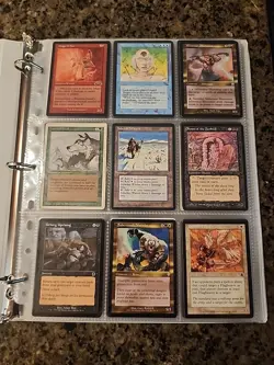 Vintage Magic The Gathering Binder Collection Card Lot MTG 1993-2003 Rares - Image 1