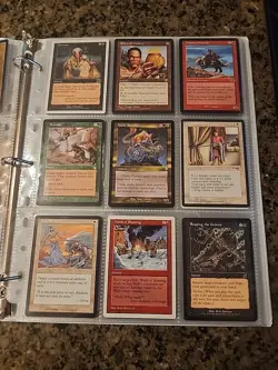 Vintage Magic The Gathering Binder Collection Card Lot MTG 1993-2003 Rares - Image 3