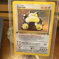 Pokemon Snorlax Jungle 1st Edition Holo Rare 90 HP English Card 11/64 1999 - Image 3