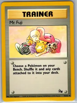 Mr. Fuji 58/62 Non Holo Fossil - Pokemon Card - LP - Image 1
