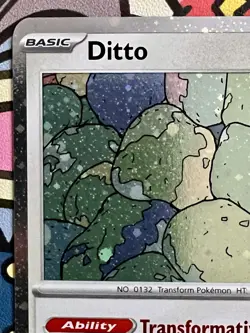 Ditto Pokemon Prize Pack Series 6 Promo Pokemon Card NM/LP Play Stamp Mew 151 - Image 3