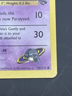 Sabrina's Gastly 96/132 Gym Challenge First Edition Pokemon Card - Image 5