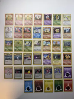 Pokemon TCG WOTC Base Set 40 Card Lot - Image 1