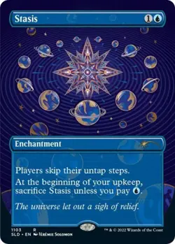 Stasis (Borderless) -Foil Near Mint MTG Secret Lair - Image 1
