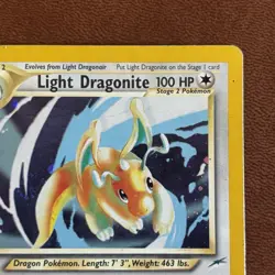 Pokemon TCG Light Dragonite Neo Destiny Holo Card 14/105 - Image 4