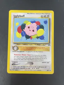Igglybuff 40/75 Pokemon Card Neo Discovery - Image 1