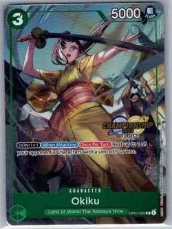 Okiku (CS 2023 Celebration Pack) OP01-035 English - One Piece Card - NM - Image 1