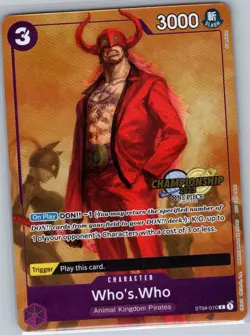 Who's.Who (CS 2023 Celebration Pack) ST04-010 English - One Piece Card - NM - Image 1