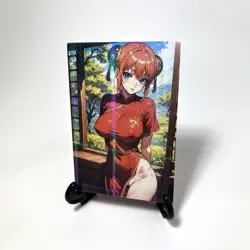 Gintama Kagura Sexy Hot Anime Waifu Girl Doujin Lewd Goddess Story ACG Art Card - Image 2