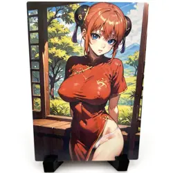 Gintama Kagura Sexy Hot Anime Waifu Girl Doujin Lewd Goddess Story ACG Art Card - Image 3