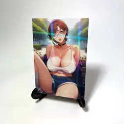 Sexy Hot Lewd Anime Waifu Girl Doujin Lewd Goddess Story Holographic Art Card - Image 2