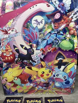 Pokemon Large Card Binder Holds 900 Cards Includes 6 Trick Or Trade Packs - Image 2
