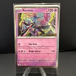 Sealed Pokemon Mega Evolutions Xerneas 064/132 Stamped Promo Card - Image 1