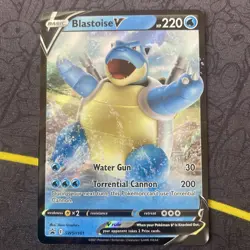 Blastoise V SWSH101 Black Star Promo Pokemon Sword & Shield Ultra Rare NM/M Card - Image 1