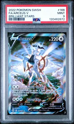 PSA 9 MINT Arceus V 166/172 Brilliant Stars Alternate Art Holo Pokemon Card - Image 1