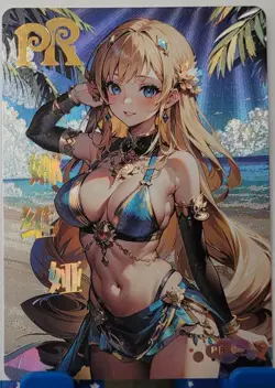 Navia Genshin Impact Goddess Story Flower Girl PR Card PR-06 Waifu Anime - Image 1