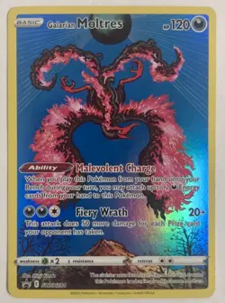 Galarian Moltres SWSH284 Holo Black Star Crown Zenith Promo Pokemon Card NM - Image 1