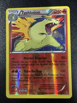 Typhlosion 20/162 Reverse Holo Rare XY - BREAKthrough Pokemon Card LP - Image 1