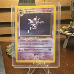 Pokemon Haunter Base Set Uncommon 50 HP English Card 6/62 1999 first edition - Image 2
