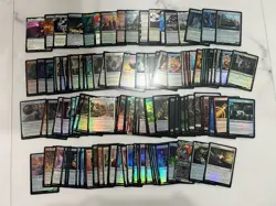 MTG Marvel's Spider-Man 130+ CARD LOT Commons Uncommons Rares Art Lands - Image 1