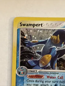 Swampert 13/109 Ruby and Sapphire Holo Pokemon Card Vintage - Image 2