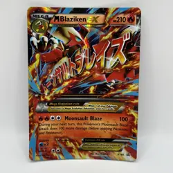 Pokemon Mega Blaziken EX XY86 XY Promos Holo Foil Collectible Trading DMG Card - Image 1