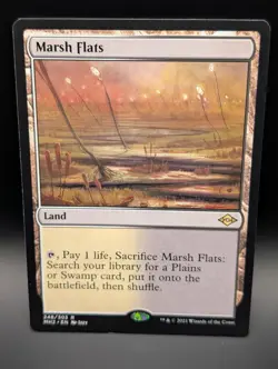 MTG - Marsh Flats - Land W/B - MH2 248 - Rare - NM - Image 1