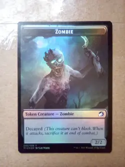 Zombie (005) -- Zombie (015) Token (Foil) MTG Innistrad: Midnight Hunt (MID) NM - Image 1