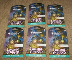 MAGIC THE GATHERING, LORWYN ECLIPSED, PLAY BOOSTER PACK LOT OF 6 - Image 1