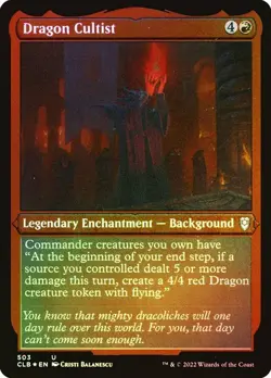 NM Etched Foil Dragon Cultist, MTG, Baldur's Gate, Magic the Gathering, 503 - Image 1