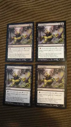 Magic: the Gathering / MtG Dismember x4 New Phyrexia - Image 1