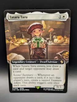 MTG - Tataru Taru - EXTENDED ART - Legendary Creature - FIC #138 - Rare - NM - Image 1