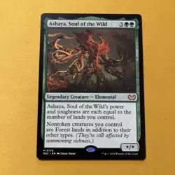 1x Ashaya, Soul of the Wild, Duskmourn Commander, Magic MTG NM - Image 1